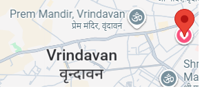 Map showing the location of Jiva Vedic Adhyayan Sansthan